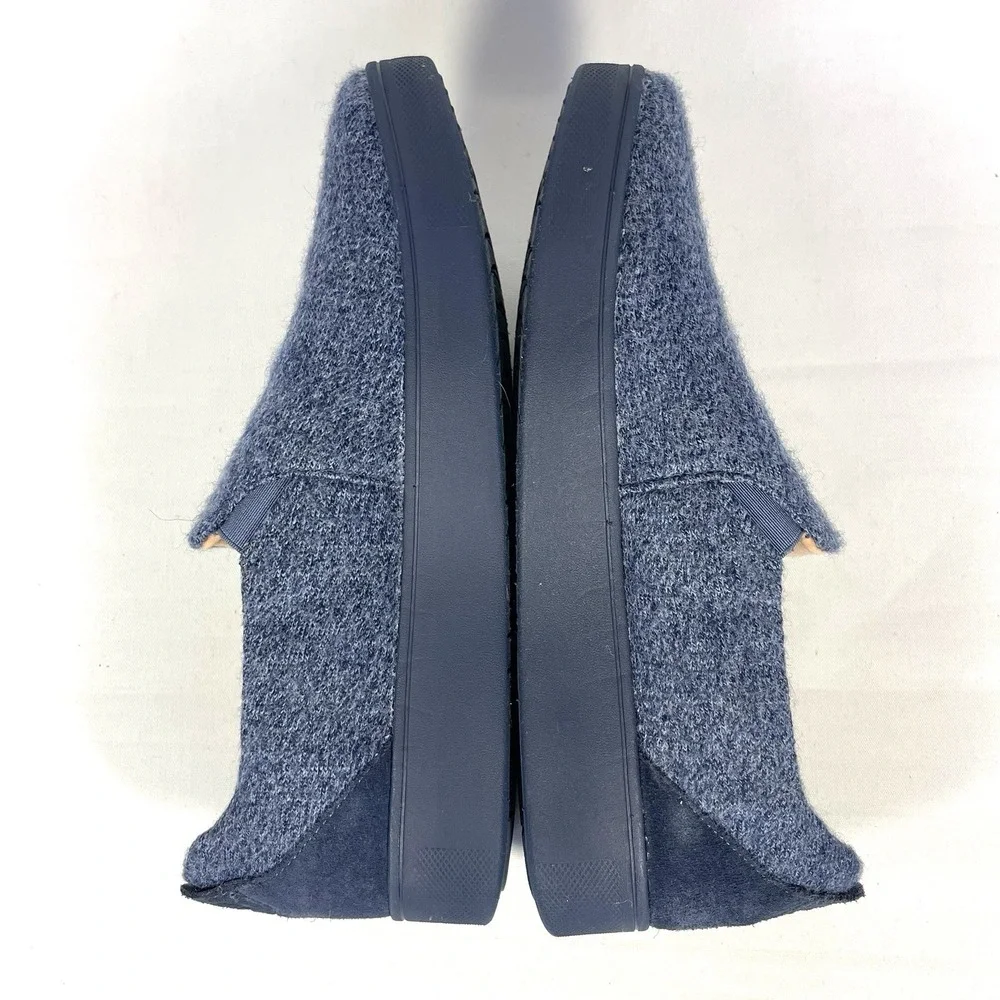 FitFlop Rally Merino Wool Slip On Sneakers Navy Women's Size‎ 8 Comfort Shoes